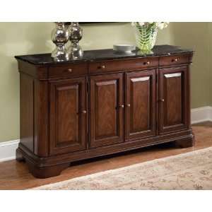   Furniture Heritage Court Credenza with Marble Top