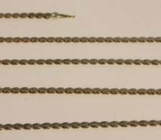   5mm serpentine chain necklace chain 3.2g estate vintage 15 1/2  
