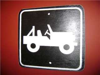 JEEP 4 wheel Drive Wood Sign Marker for off road Sign  