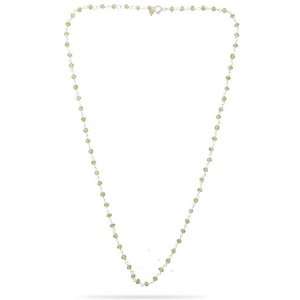  Silver Gemstone Mangalsutra Chain   Peridot Jewelry