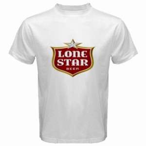 LoneStar Beer Logo New White T Shirt  