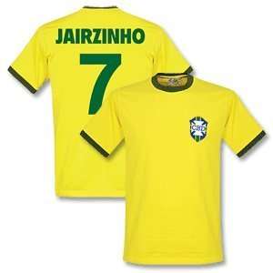 1970 Brazil Home Retro Shirt + Jairzinho 7 (Retro Style)  