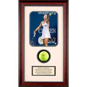  Jelena Jankovic Autographed Tennis Ball Shadowbox 