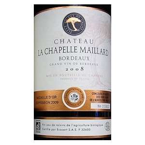  2009 Chateau La Chapelle Maillard Bordeaux 750ml Grocery 