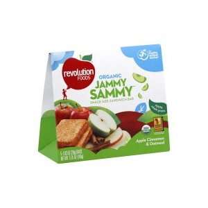 Revolution Foods Jammy Sammy Sandwich Bars, Snack Size, Organic, Apple 