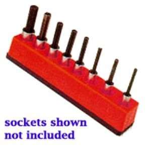  3/8 in. Drive Universal Magnetic Red Socket Holder 10 19mm 