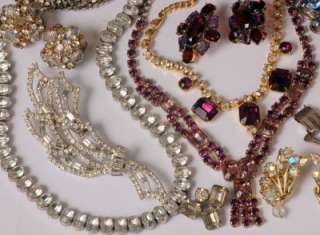 vintage estate rhinestone jewelry lot juliana weiss haskell lisner 