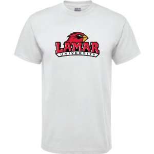  Lamar Cardinals White Youth Logo T Shirt Sports 