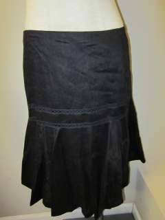 Lauren Ralph Lauren Linen Skirt Black NWT $139  