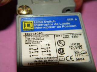 Square D 9007C62B2 Limit Switch with HA1 Limit Switch Lever  