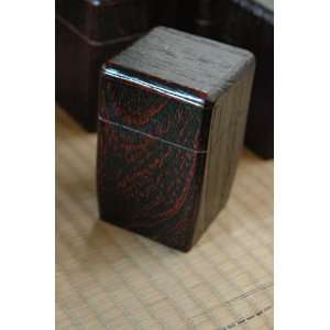 Solid Kiri Wood, Japanese Style Tea Canister (Square)  