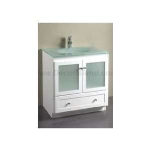   Vanity Set W/ Glass Sinktop MC6053 M01 Maple