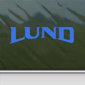  Lund Blue Decal BOAT CRUISER Car Truck Window Blue Sticker 