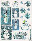 Penny Black Joyous Season Snowman Sticker Set NEW