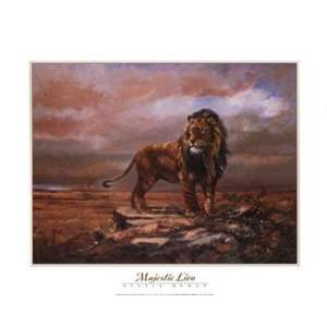  S. Duran Majestic Lion 20.00 x 16.00 Poster Print