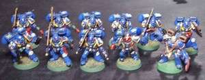   Ultramarines Space Marines Squad Jump Pack Sargeant Command x11  