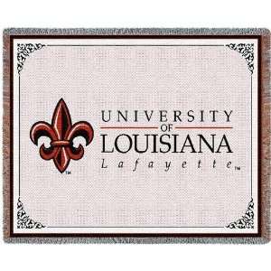 com Univ of Louisiana Layfayette   69 x 48 Blanket/Throw   Louisiana 