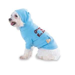   Jitsu Hooded (Hoody) T Shirt with pocket for your Dog or Cat LARGE Lt