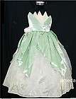 Girls Deluxe Tiana Frog Costume Princess Dress Birthday Party Fancy 