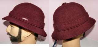AUTHENTIC KANGOL WOOL GROUSER HAT SMALL BURGUNDY  