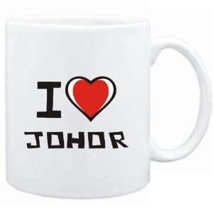  Mug White I love Johor  Cities