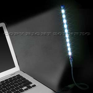 PC Notebook Lap​top USB 10 LED BULB Flexible Light Lamp  
