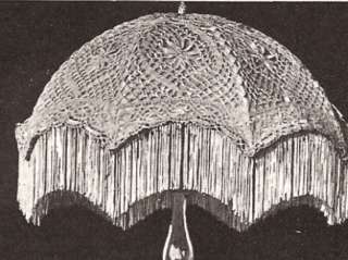 Vintage Antique 1916 Crochet Lampshade Shade PATTERN  