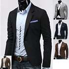 mens casual slim blazer 5color slim sz(US XXS,XS,S,M,L)NE​W 2012