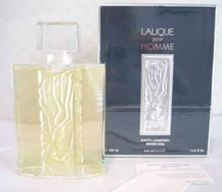 Large Lion Lalique 2006 Perfume Bottle Signed & Numbered Limited 