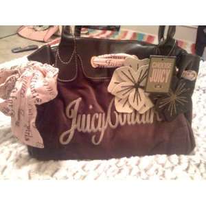  Juicy Couture Brown and Pink Daydreamer Handbag 