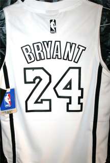 LA Lakers Kobe Bryant White Black Kids Youth Jersey  