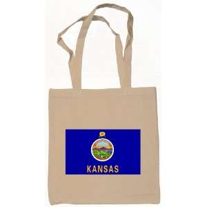  Kansas State Flag Tote Bag Natural 
