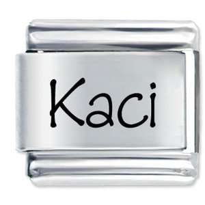  Name Kaci Italian Charms Bracelet Link Pugster Jewelry