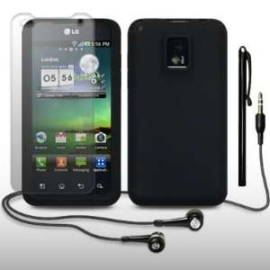 LG OPTIMUS 2X SILICONE SKIN WITH SCREEN PROTECTOR, STYLUS & HEADSET BY 