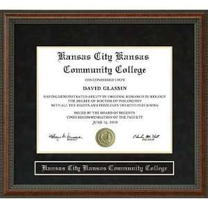  Kansas City Kansas Community College (KCKCC) Diploma Frame 