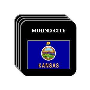  US State Flag   MOUND CITY, Kansas (KS) Set of 4 Mini 