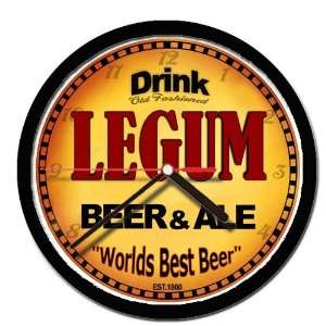  LEGUM beer and ale cerveza wall clock 