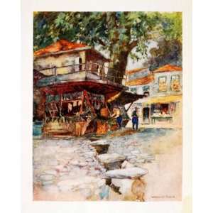  1906 Print Kavak Samsun Province Turkey Village Store 
