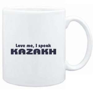    Mug White  LOVE ME, I SPEAK Kazakh  Languages