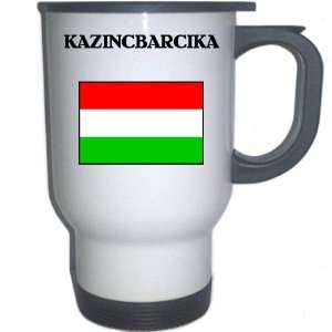  Hungary   KAZINCBARCIKA White Stainless Steel Mug 