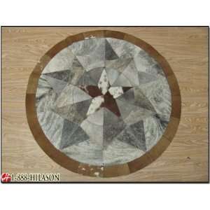  Hair On Leather Patchwork 60in. Cowhide Skin Rug Carpet 