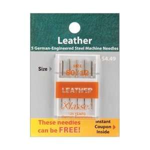  Klasse Leather Machine Needles 80/12 5/Pkg A5104 8012; 5 