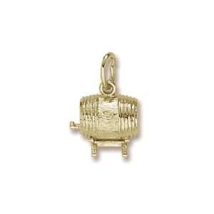  Keg Charm in Yellow Gold Jewelry