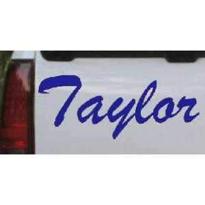  Taylor Car Window Wall Laptop Decal Sticker    Blue 6in X 