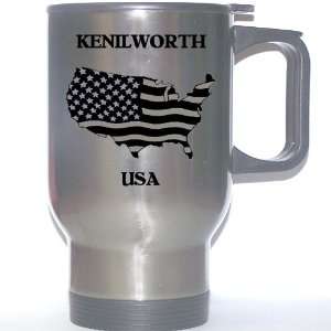  US Flag   Kenilworth, New Jersey (NJ) Stainless Steel Mug 