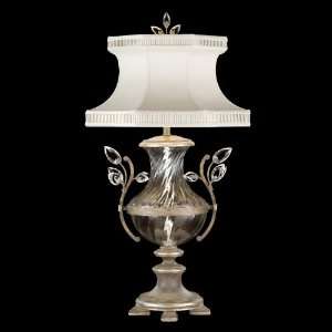   Silver Crystal Laurel Crystal 1 Light Table Lamp from the Crystal Laur