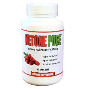  Ketone Pure 500mg. 90 Count Capsules. Health & Personal 