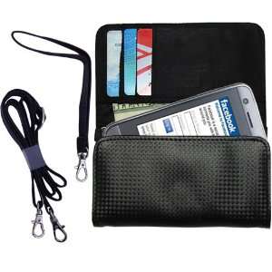  Black Purse Hand Bag Case for the LG GT400 with both a 