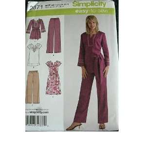  MISSES WOMENS DRESS OR TUNIC AND PANTS IN TWO LENGTHS SIZE 