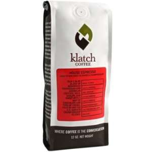  Klatch Coffee   Klatch House Espresso Coffee Beans   12 oz 